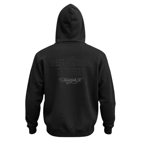 West Coast Choppers Embossed Hoodie Black