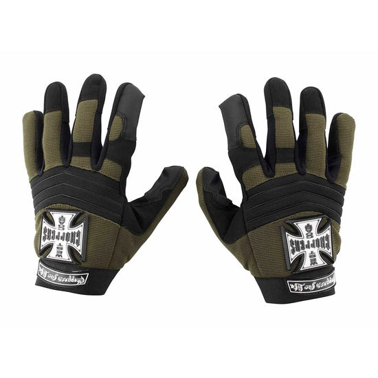West Coast Choppers Pay Up Suckers Gloves Olive/Black