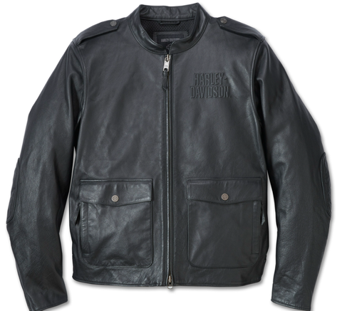 Genuine Harley-Davidson® Men's H-D Flex Layering System Captains Leather Jacket Outer Layer 98022-23VM