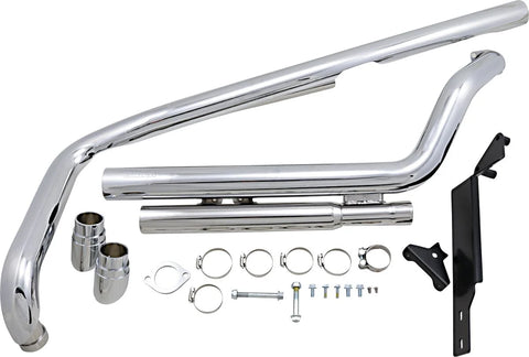 Cobra Speedster Hot Rod Slash Down Exhaust System Chrome (1832)