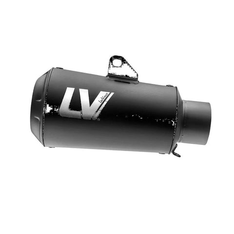 LeoVince LV-10 Full Black Slip-on Muffler Stainless Steel Ece Kawasaki (15270FB)