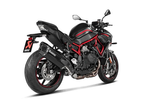Akrapovic Slip-on Line Muffler Black Titanium Carbon End Cap Kawasaki (S-K10SO31-HGITBL)
