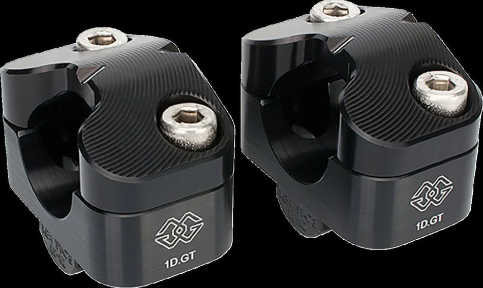 Gilles Tooling 1DGT Motorcycle Handlebar Risers Black (1DGT-01)