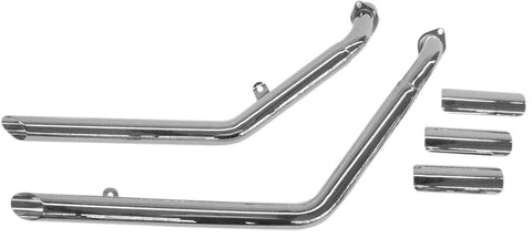 Cobra 2" Drag Pipe Slash Cut Exhaust System Chrome (1266)