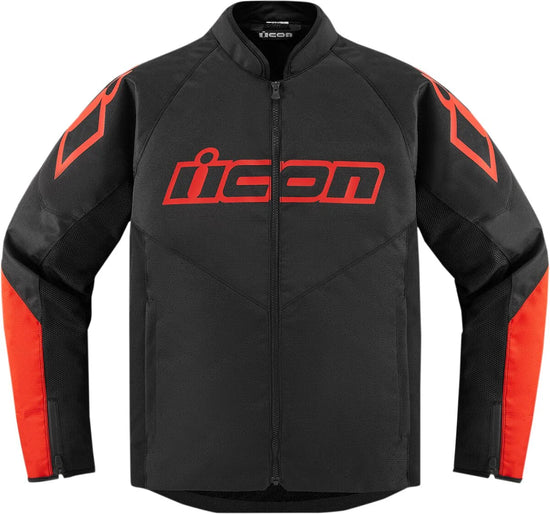 ICON Hooligan CE Textile Jacket Black/Red