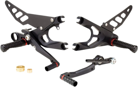 Gilles Tooling FXR Adjustable Rearset Black (FXR-Y07-B)