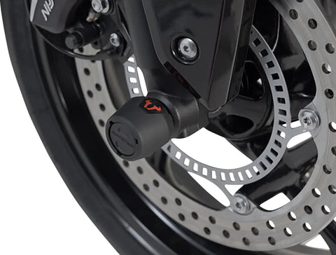 SW-Motech Front Axle Slider Set Black Street Triple , Daytona