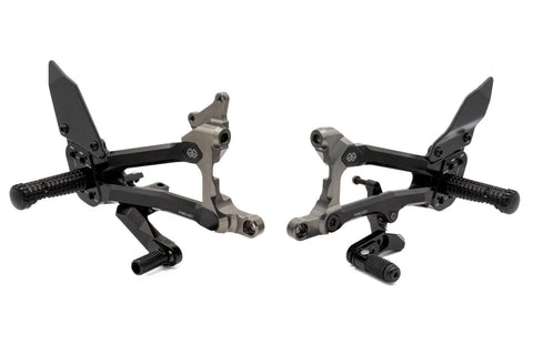 Gilles Tooling FXR2 Adjustable Motorcycle Rearset Black