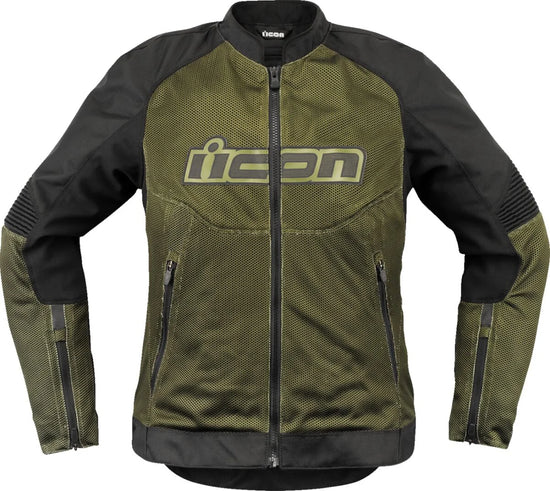 ICON Overlord 3 Mesh Women's Textile Jacket Black/Green