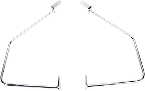 Cobra Saddlebag Support Brackets Chrome (02-6320)