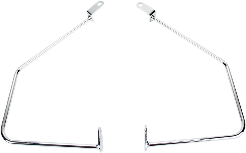 Cobra Saddlebag Support Brackets Chrome (02-6320)