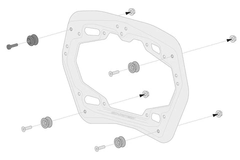 SW-Motech Adapter Kit PRO Side Carrier Black — Multi-Fit (KFT.00.152.35200)