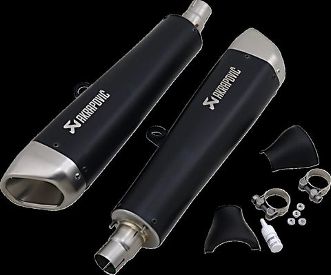 Akrapovic Mufflers TI Black Spd Twin
