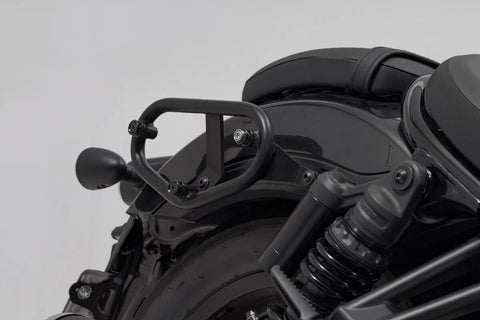 SW-Motech Legend Gear LC1 & LC 2 Side Bag System Black Edition — Honda Rebel