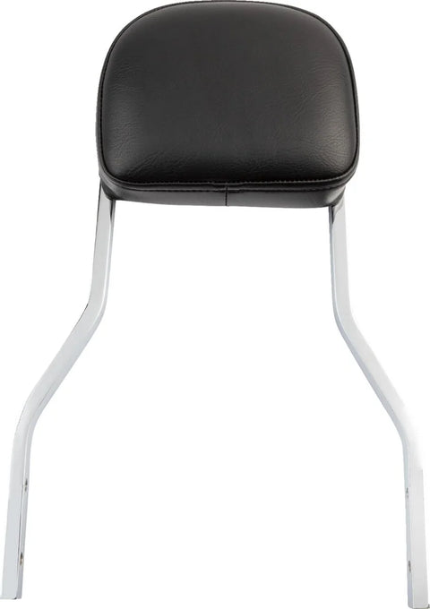 Cobra Short Square Sissy Bar Chrome with Pad (602-1200)