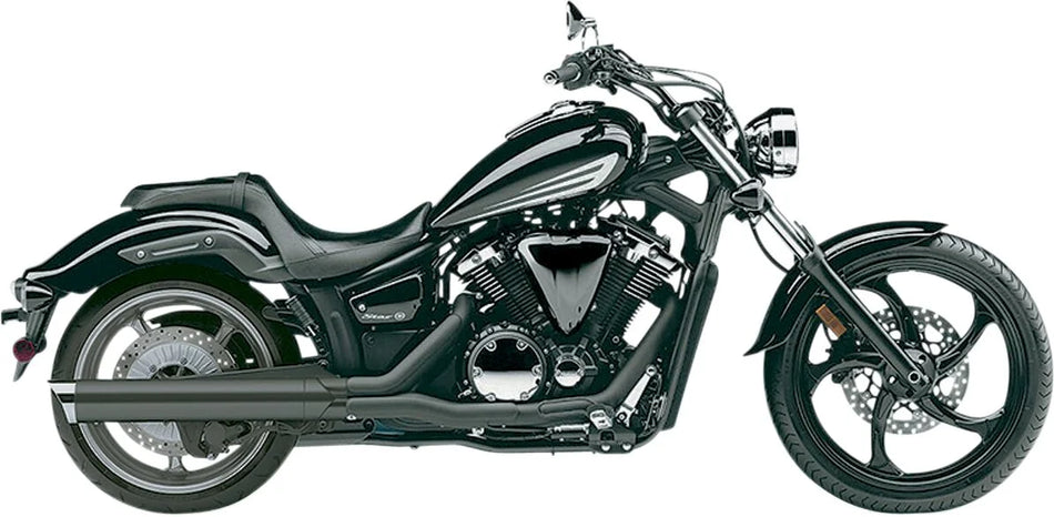 Cobra 4" Scalloped Slip-on Mufflers Black
