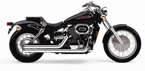 Cobra Street Rod 2-into-2 Straight-Cut Exhaust System Chrome (1724T)