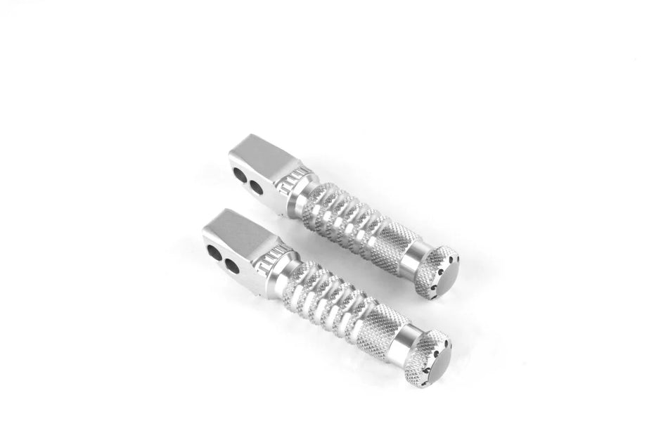 Gilles Tooling Sport Motorcycle Rider/Pillion Footpegs Silver