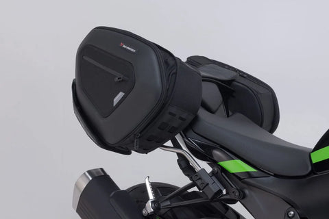 SW-Motech PRO Blaze H Saddlebag Set with Edge Protection & Heat Guard — Kawasaki 40th Annivers…