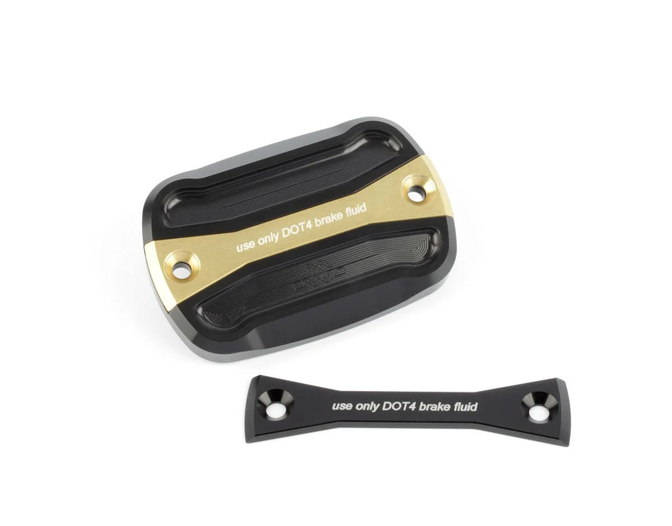 Gilles Tooling Front Brake Reservoir Cover Black/Gold