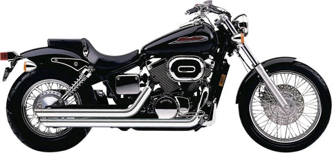 Cobra 2-into-2 Street Rod Slash Down Speedster Exhaust System Chrome (1924)