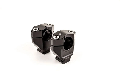 Gilles Tooling 2DGT Adjustable Motorcycle Handlebar Risers Black (2DGT-09-24-B)
