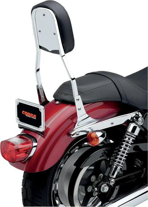 Cobra Standard Square Sissy Bar Chrome with Pad (602-1151)