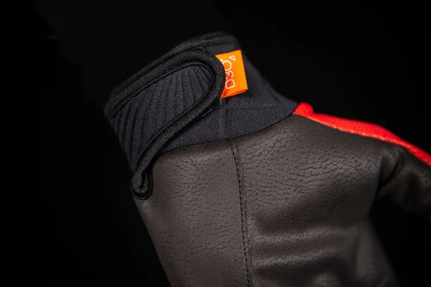 ICON Anthem 2 Textile CE Gloves Red/Black