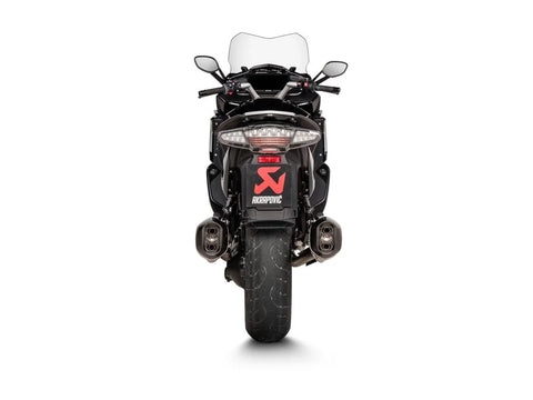 Akrapovic Slip-on Line Dual Muffler Titanium Carbon End Cap BMW