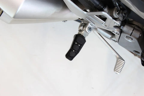 Gilles Tooling Touring Motorcycle Rider/Pillion Footpegs Black
