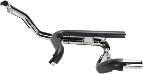 Cobra PowerPort Dual Headpipes Black with Dual Bungs