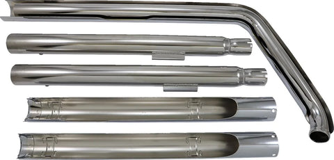 Cobra True Duals Exhaust System Chrome with Fishtail Tips (6987)