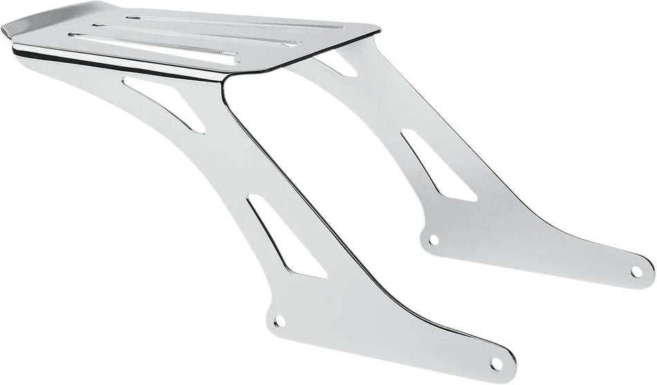 Cobra Laser Cut Sissy Bar Luggage Rack Chrome (02-4106)