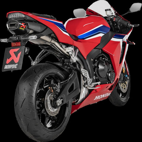 Akrapovic Slip-on Line Muffler Titanium Carbon End Cap Honda CBR 600 RR (S-H6SO17-HACT)