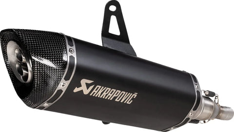 Akrapovic Slip-on Line Muffler Black Stainless Steel Carbon End Cap Italjet Dragster