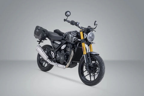 SW-Motech Legend Gear LC1 & LC 2 Side Bag System Brown Edition — Triumph Scrambler X / Speed