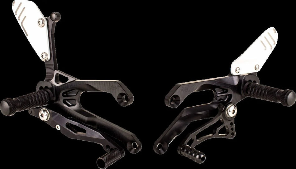 Gilles Tooling FXR Adjustable Rearset Black (FXR-Y05-CUP-B)