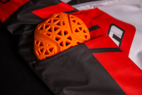 ICON Airform Retro Textile Jacket Red/White