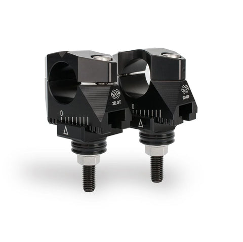 Gilles Tooling 2DGT Adjustable Handlebar Risers Black (2DGT-02-26-B)