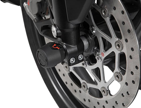 SW-Motech Front Axle Slider Set Black V-Strom 1000 / 1050, MT-10