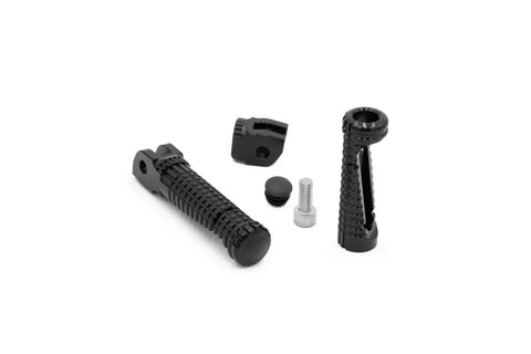 Gilles Tooling Racing Motorcycle Rider Footpegs Black (RGK-650-UF18-SET-B)
