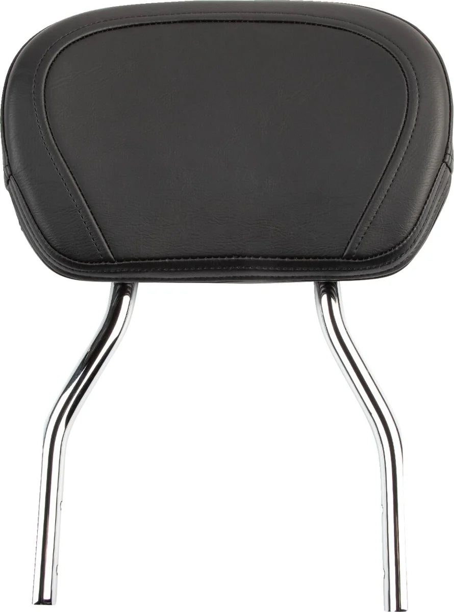 Cobra Short Round Sissy Bar Chrome with Pad (02-8750)