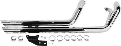 Cobra Speedster Street Rod Slash Down Exhaust System Chrome
