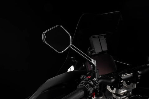 Gilles Tooling STRATOS Motorcycle Mirror Left Matt Black (M03-03-L-BD)