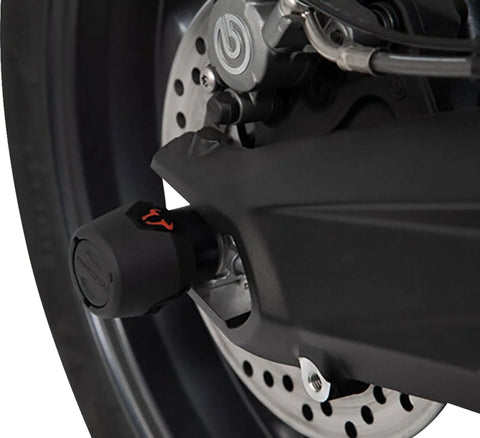 SW-Motech Rear Axle Slider Set Black Yamaha MT-09/Tracer, XSR900/Abar