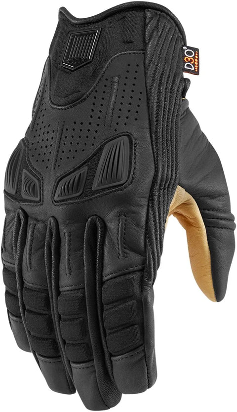 ICON AXYS Mid Cuff Gloves Black/Tan