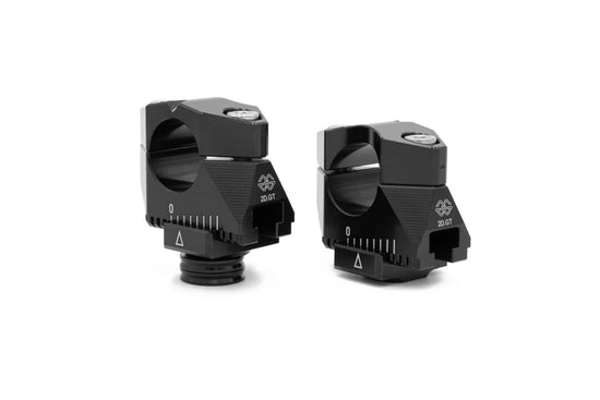Gilles Tooling 2DGT Adjustable Handlebar Risers Black (2DGT-17-B)