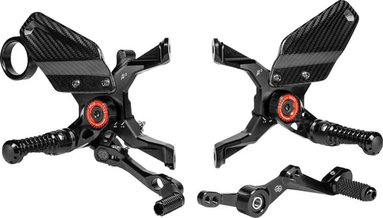 Gilles Tooling MUE2 Adjustable Rearset Black (MUE2-BM05-B)