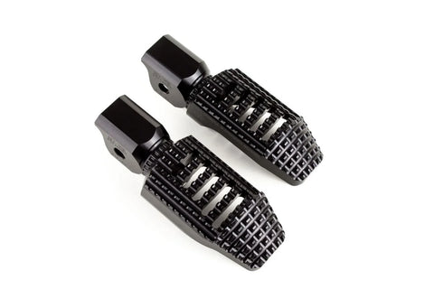 Gilles Tooling California Motorcycle Rider Footpegs Black (RGK-330-UF23-SET-B)