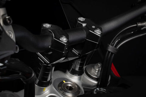 Gilles Tooling 2DGT Adjustable Handlebar Risers Black (2DGT-18-B)